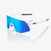 100% S3 - Matte White - HiPER Blue Multilayer Mirror Lens -Baseball Apparel Shop 100 100 s3 matte white hiper blue multilayer mirro