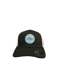 Between The Lines Black/White Trucker Hat Palm Badge -Baseball Apparel Shop between the lines between the lines black white tr 2