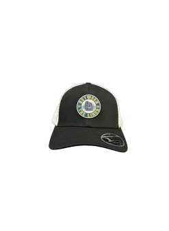 Between The Lines Black/White Trucker Hat Palm Badge -Baseball Apparel Shop between the lines between the lines black white tr 3