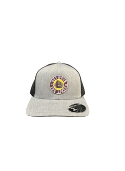 Between The Lines Grey/Black Trucker Palm Badge