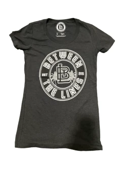 Between The Lines Womens Palm Tree T-Shirt