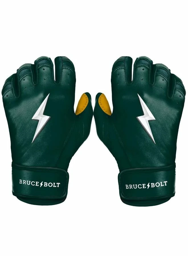 BRUCE BOLT PREMIUM PRO SHORT CUFF BATTING GLOVES 3 BRUCE BOLT PREMIUM PRO SHORT CUFF BATTING GLOVES