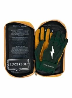 Bruce Bolt Premium Short Cuff Green/Gold -Baseball Apparel Shop bruce bolt bruce bolt premium short cuff green gol 5