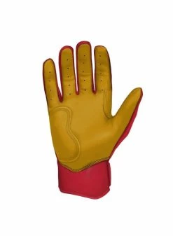 Bruce Bolt Premium Short Cuff Red/Gold -Baseball Apparel Shop bruce bolt bruce bolt premium short cuff red gold 4