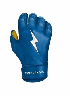 Bruce Bolt Premium Short Cuff Royal/Gold -Baseball Apparel Shop bruce bolt bruce bolt premium short cuff royal gol 2