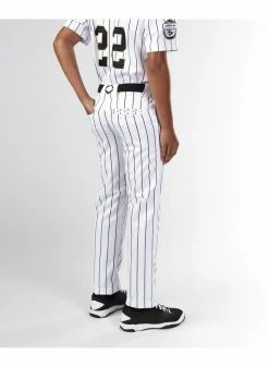 Evoshield Youth Salute White W/Black Pinstripe Pant -Baseball Apparel Shop evoshield evoshield youth salute white w black pin 10