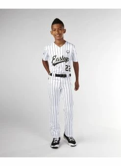 Evoshield Youth Salute White W/Black Pinstripe Pant -Baseball Apparel Shop evoshield evoshield youth salute white w black pin 11
