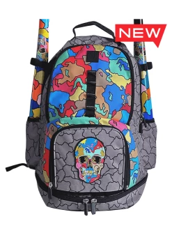 Hunter Green Hunna G Cracked Skull Bat Bags