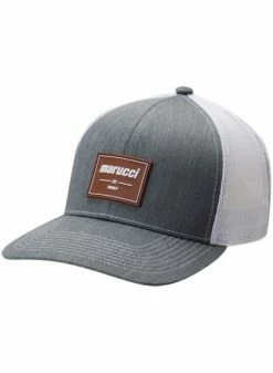 Marucci Established Patch Trucker Snapback Hat Gray/White
