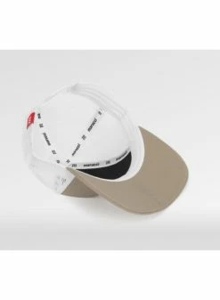 Marucci Fabric Cross Patch Trucker Hat Tan/White -Baseball Apparel Shop marucci marucci fabric cross patch trucker hat tan 2