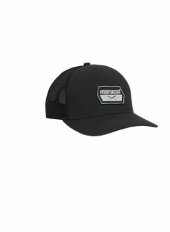 Marucci Rubber Cross Patch Trucker Hat Black/Black