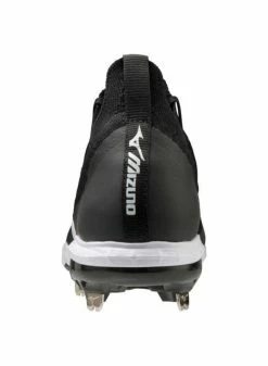 MIZUNO DOMINANT KNIT MEN’S METAL BASEBALL CLEAT - Black/White -Baseball Apparel Shop mizuno mizuno dominant knit mens metal baseball cl 2