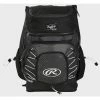 Rawlings Fastpitch Backpack Black/Black -Baseball Apparel Shop rawlings rawlings fastpitch backpack black black