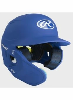 Rawlings Mach One-Tone Helmet W/ADJUST Matte Royal Jr LHB