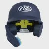 Rawlings Mach One-Tone Matte Helmet W/Adjustable Face Guard Matte Navy Jr LHB -Baseball Apparel Shop rawlings rawlings mach one tone matte helmet w adj