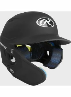 Rawlings MACH One-Tone Matte Helmet W/Adjustable Face Guard - LHB Matte Black -Baseball Apparel Shop rawlings rawlings mach one tone matte helmet w adj 16