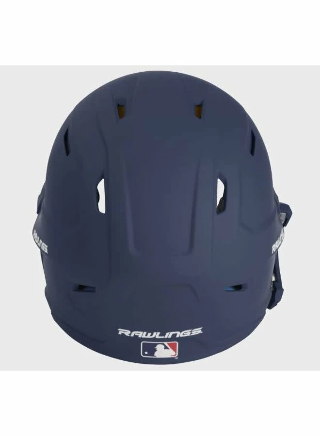 Rawlings Mach One-Tone Matte Helmet W/Adjustable Face Guard Matte Navy Jr LHB 6 Rawlings Mach One-Tone Matte Helmet W/Adjustable Face Guard Matte Navy Jr LHB - Image 4