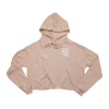 State Forty-Eight State Forty Eight Womens Cropped Fleece Hoodie Classic Pocket Peach & White -Baseball Apparel Shop state forty eight state forty eight womens cropped